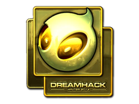 Sticker | Team Dignitas (Gold) | DreamHack 2014 image