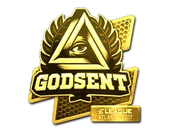 Sticker | GODSENT (Gold) | Atlanta 2017 image