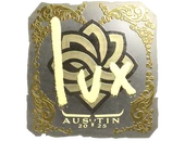 Sticker | lux (Gold) | Austin 2025 image