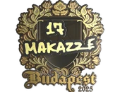 Sticker | makazze (Gold) | Budapest 2025 image
