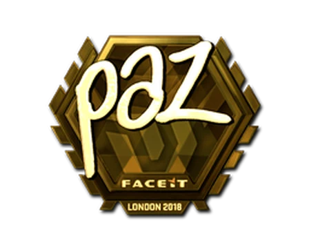 Sticker | paz (Gold) | London 2018 image