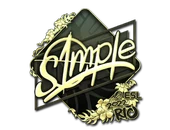 Sticker | s1mple (Gold) | Rio 2022 image
