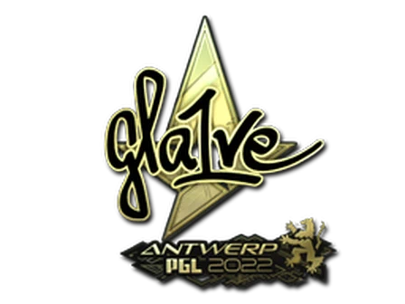 Sticker | gla1ve (Gold) | Antwerp 2022 image