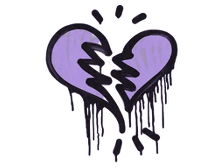 Sealed Graffiti | Broken Heart (Violent Violet) image