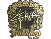 Sticker | z4KR (Gold) | Budapest 2025 image