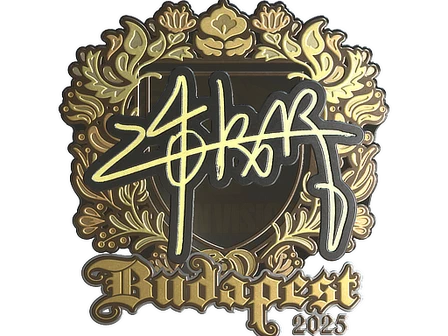 Sticker | z4KR (Gold) | Budapest 2025 image