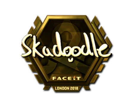 Sticker | Skadoodle (Gold) | London 2018 image