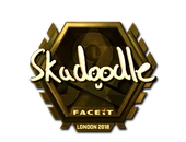 Sticker | Skadoodle (Gold) | London 2018 image