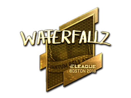 Sticker | waterfaLLZ (Gold) | Boston 2018 image