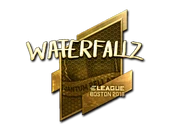 Sticker | waterfaLLZ (Gold) | Boston 2018 image