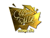 Sticker | f0rest (Gold) | Cologne 2016 image