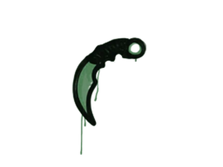 Sealed Graffiti | Karambit (Jungle Green) image