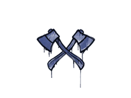 Sealed Graffiti | X-Axes (SWAT Blue) image