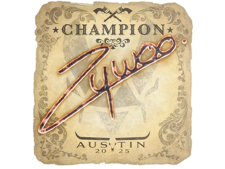 Sticker | ZywOo (Champion) | Austin 2025 image