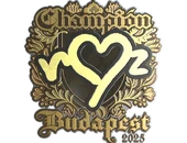 Sticker | ropz (Gold, Champion) | Budapest 2025 image