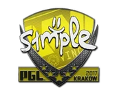 Sticker | s1mple | Krakow 2017 image