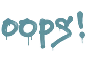 Sealed Graffiti | Oops (Wire Blue) image