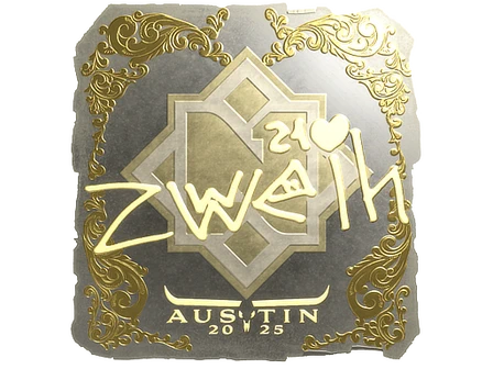 Sticker | zweih (Gold) | Austin 2025 image