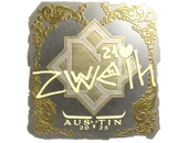 Sticker | zweih (Gold) | Austin 2025 image