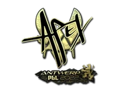 Sticker | apEX (Gold) | Antwerp 2022 image