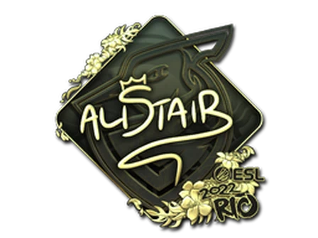Sticker | aliStair (Gold) | Rio 2022 image