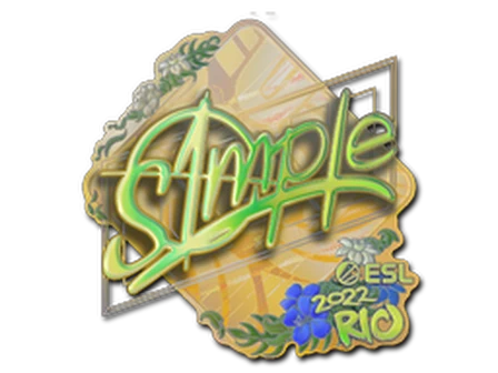 Sticker | s1mple (Holo) | Rio 2022 image