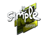 Sticker | s1mple (Foil) | Boston 2018 image
