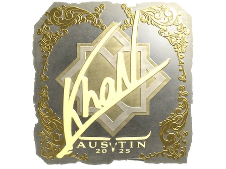 Sticker | khaN (Gold) | Austin 2025 image