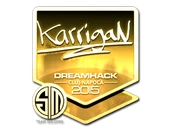Sticker | karrigan (Gold) | Cluj-Napoca 2015 image
