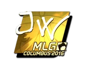 Sticker | JW (Gold) | MLG Columbus 2016 image