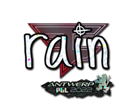 Sticker | rain (Glitter) | Antwerp 2022 image