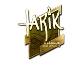 Sticker | tarik (Gold) | Boston 2018 image
