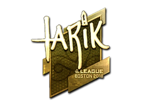 Sticker | tarik (Gold) | Boston 2018 image
