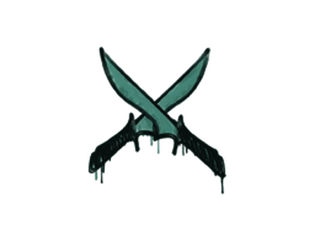 Sealed Graffiti | X-Knives (Frog Green) image