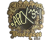 Sticker | apEX (Gold, Champion) | Budapest 2025 image