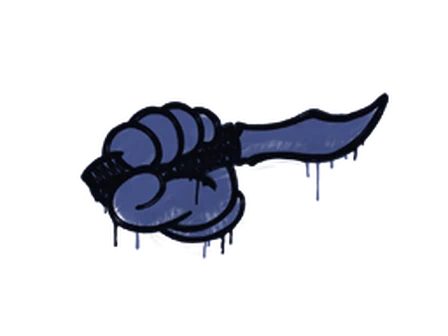 Sealed Graffiti | Backstab (SWAT Blue) image