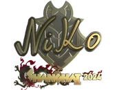 Sticker | NiKo (Gold) | Shanghai 2024 image