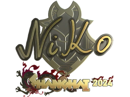 Sticker | NiKo (Gold) | Shanghai 2024 image