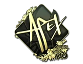 Sticker | apEX (Gold) | Rio 2022 image