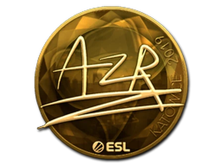 Sticker | AZR (Gold) | Katowice 2019 image