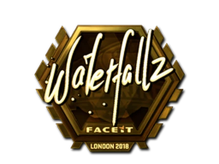 Sticker | waterfaLLZ (Gold) | London 2018 image