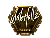 Sticker | waterfaLLZ (Gold) | London 2018 image