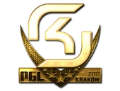 Sticker | SK Gaming (Gold) | Krakow 2017 image