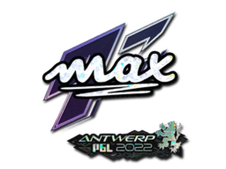 Sticker | max (Glitter) | Antwerp 2022 image