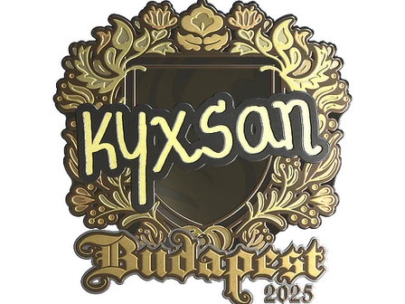 Sticker | kyxsan (Gold) | Budapest 2025 image