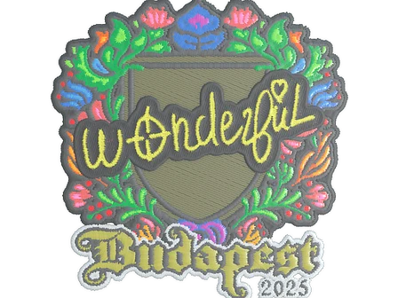 Sticker | w0nderful (Embroidered) | Budapest 2025 image