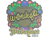 Sticker | w0nderful (Embroidered) | Budapest 2025 image