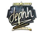Sticker | dephh (Gold) | Berlin 2019 image