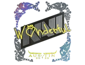 Sticker | w0nderful (Holo) | Austin 2025 image