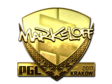 Sticker | markeloff (Gold) | Krakow 2017 image